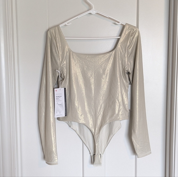 NWT Lululemon Wundermost Shimmer Nulu Bodysuit sz L - Picture 6 of 7